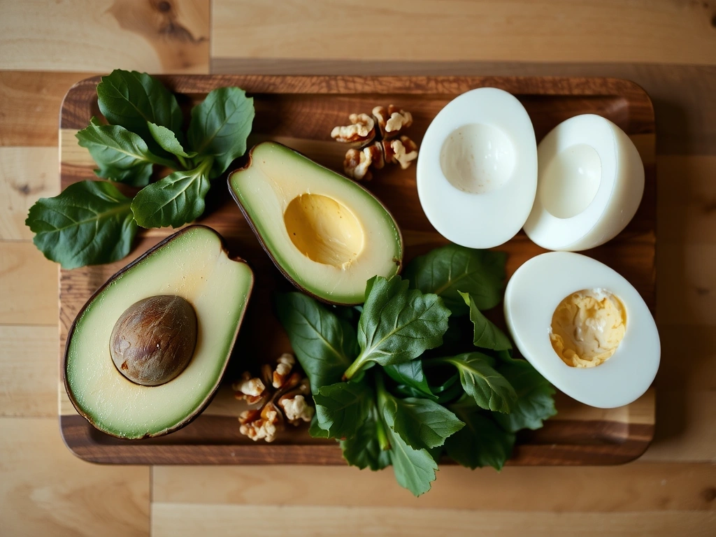 Svježe namirnice na drvenoj dasci